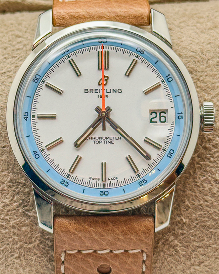 2025 Breitling Top Time B31 38MM White Dial Leather Strap (AB3113281A1X1)