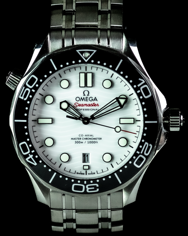 2021 Omega Seamaster Diver 300M 42MM White Dial Steel Bracelet (210.32.42.20.04.001)