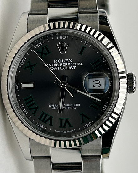 2024 Rolex Datejust "Wimbledon" 36MM Slate Dial Oyster Bracelet (126234)