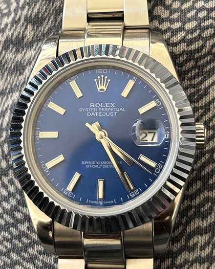Rolex Datejust 41MM Blue Dial Oyster Bracelet (126334)