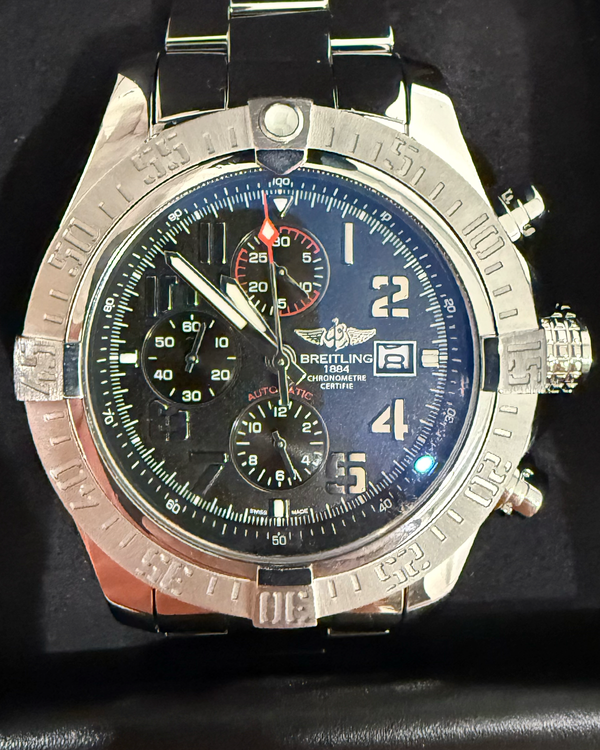 Breitling Super Avenger II 48MM Blue Dial Steel Bracelet (A13371)