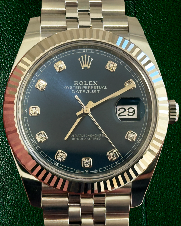 2025 Rolex Datejust 41MM Blue Dial Jubilee Bracelet (126334)