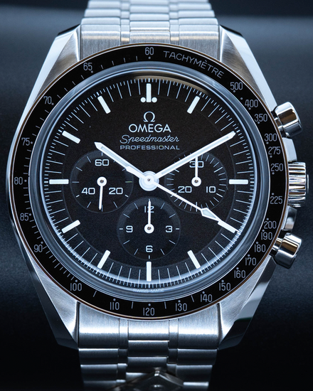 2025 Omega Speedmaster Professional Moonwatch "Domino's" S.E. 42MM Black Dial Steel Bracelet (310.30.42.50.01.001)