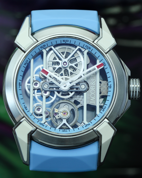 Jacob & Co. Epic X 44MM Skeleton Dial Rubber Strap (550.100.2)