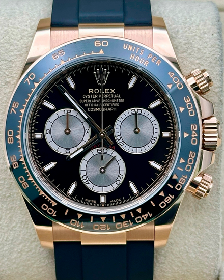 2024 Rolex Cosmograph Daytona 40MM Black Dial Oysterflex Strap (126515LN)