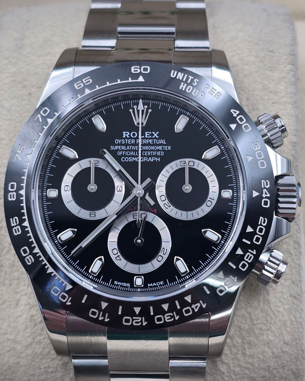2023 Rolex Cosmograph Daytona 40MM Black Dial Oyster Bracelet (116500LN)