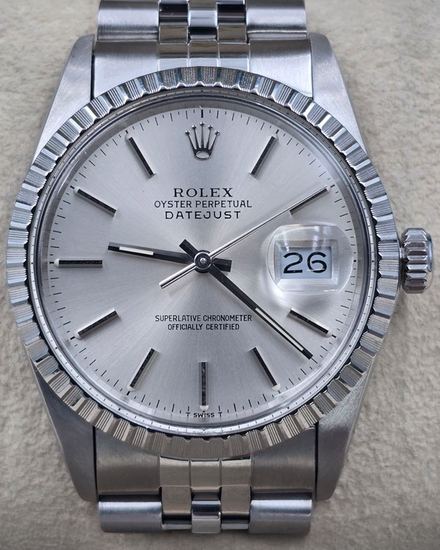1987 Rolex Datejust 36MM Silver Dial Jubilee Bracelet (16030)