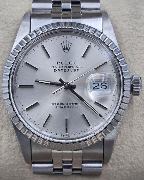 1987 Rolex Datejust 36MM Silver Dial Jubilee Bracelet (16030)
