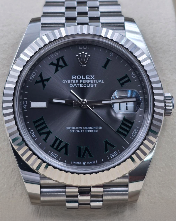 2025 Rolex Datejust "Wimbledon" 41MM Slate Dial Oyster Bracelet (126334)
