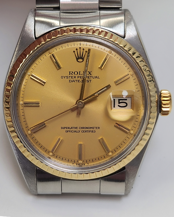 Rolex Datejust 36MM Champagne Dial Oyster Bracelet (1601)
