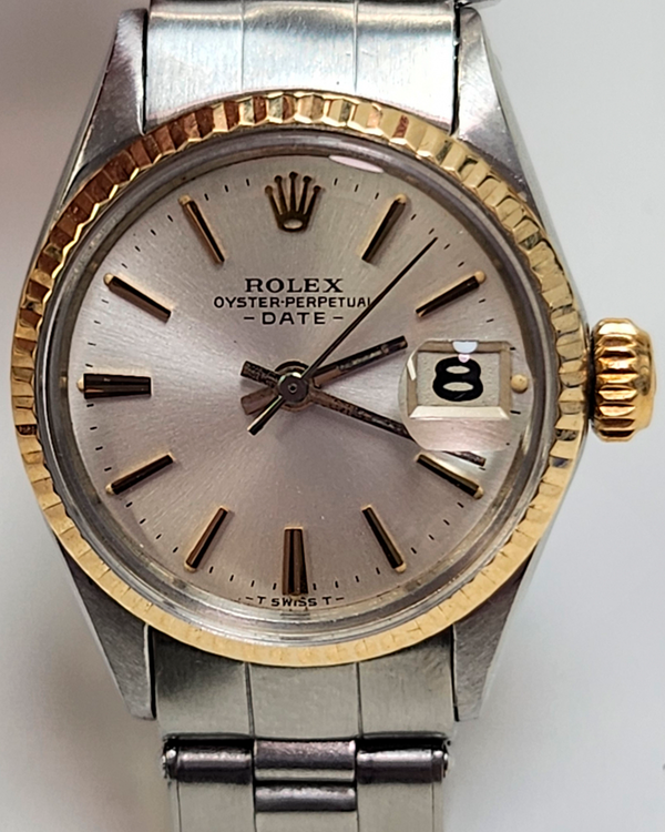 Rolex Oyster Perpetual Lady Date 26MM Silver Dial Oyster Bracelet (6517)