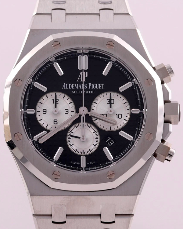 Audemars Piguet Royal Oak Chronograph 41MM Black Dial Steel Bracelet (26331ST)