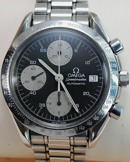 1995 Omega Speedmaster Date 39MM Black Dial Steel Bracelet (3511.50)