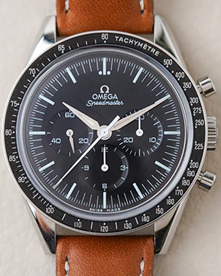 2020 Omega Speedmaster Professional Moonwatch “First Omega in Space” 39.7MM Black Dial Leather Strap (311.32.40.30.01.001)