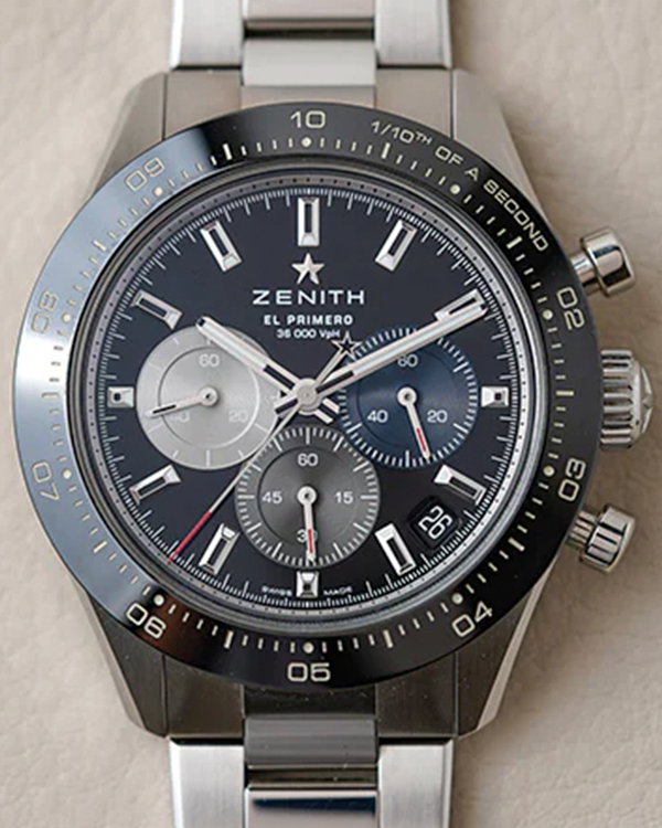 2021 Zenith Chronomaster Sport 41MM Black Dial Steel Bracelet (03.3100.3600/21.M3100)