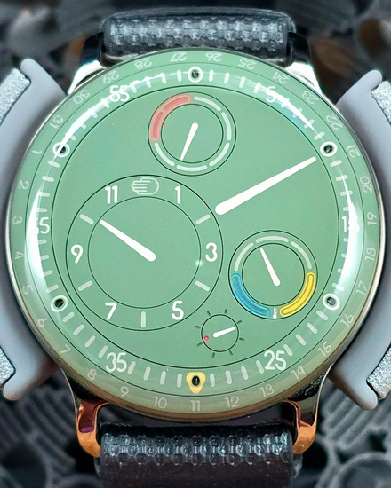 2024 Ressence Type 3B 44MM Green Dial Textile Strap (Type 3.5EE)