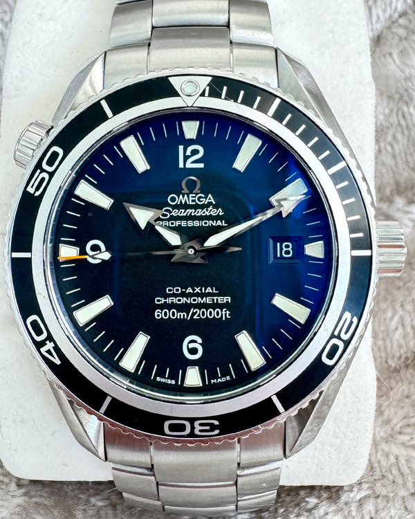 2013 Omega Seamaster Planet Ocean 600M 42MM Black Dial Steel Bracelet (29015047)