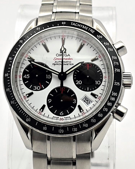 Omega Speedmaster Date 40MM White Dial Steel Bracelet (323.30.40.40.04.001)