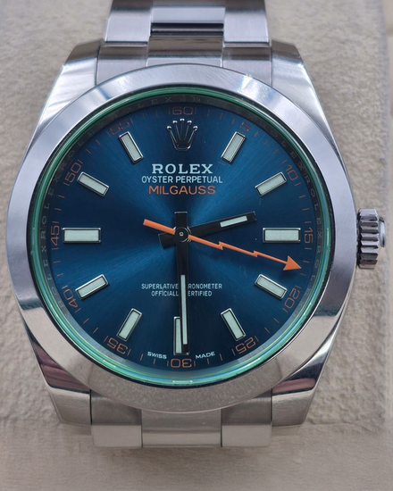 2022 Rolex Milgauss 40MM Blue Dial Oyster Bracelet (116400GV)