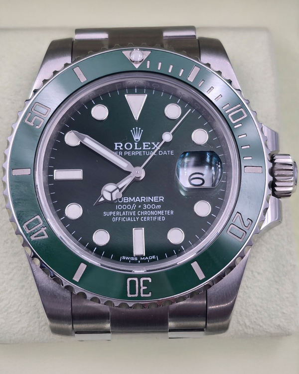 2014 Rolex Submariner Date "Hulk" 40MM Green Dial Oyster Bracelet (116610LV)