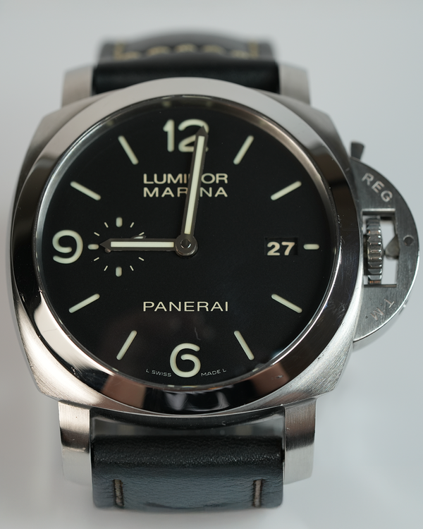 Panerai Luminor Marina 1950 3 Days 44MM Black Dial Leather Strap (PAM00312)