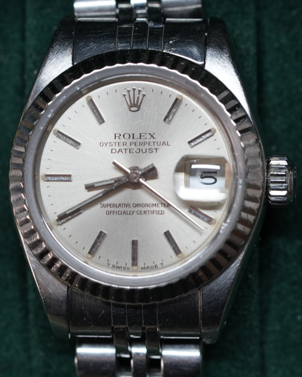 1990 Rolex Lady-Datejust 26MM Silver Dial Jubilee Bracelet (69174)