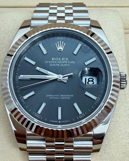 2025 Rolex Datejust 41MM Slate Dial Jubilee Bracelet (126334)