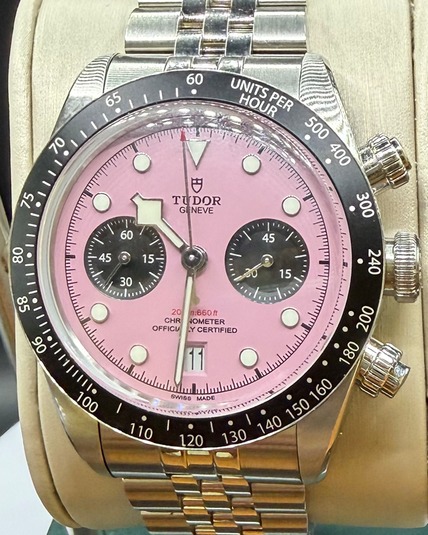 2025 Tudor Black Bay Chrono "Flamingo" 41MM Pink Dial Steel Bracelet (79360N)