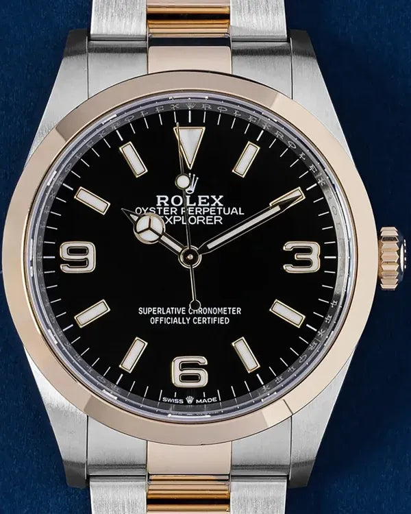 2023 Rolex Explorer 36MM Black Dial Two-Tone Oyster Bracelet (124273)