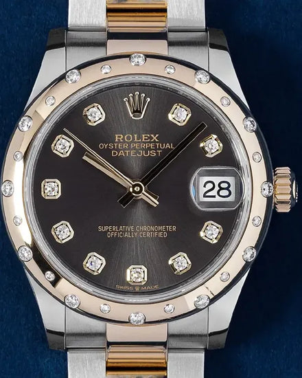 2022 Rolex Datejust 31MM Slate Dial Two-Tone Oyster Bracelet (278343RBR)