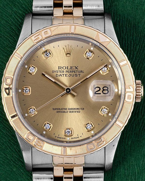 1997 Rolex Datejust Turn-O-Graph 36MM Champagne Dial Two-Tone Jubilee Bracelet (16263)