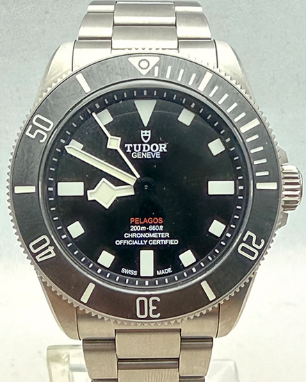 2023 Tudor Pelagos 39MM Black Dial Titanium Bracelet (25407N)