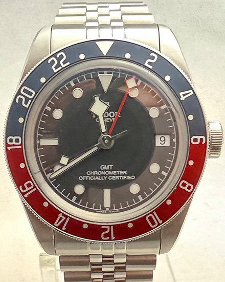 2024 Tudor Black Bay GMT "Pepsi" 41MM Black Dial Aftermarket Steel Bracelet (79830RB)