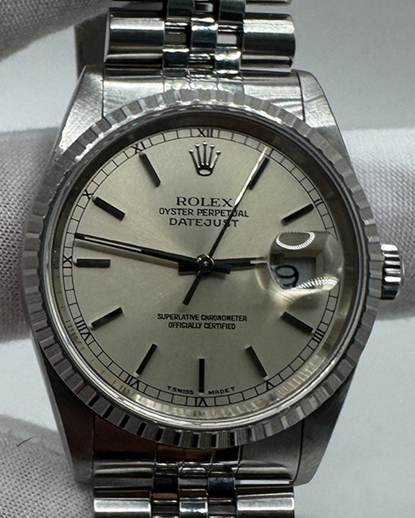 1996 Rolex Datejust 36MM Silver Dial Jubilee Bracelet (16220)