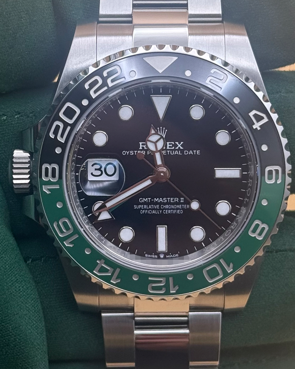 2025 Rolex GMT-Master II "Sprite" 40MM Black Dial Oyster Bracelet (126720VTNR)