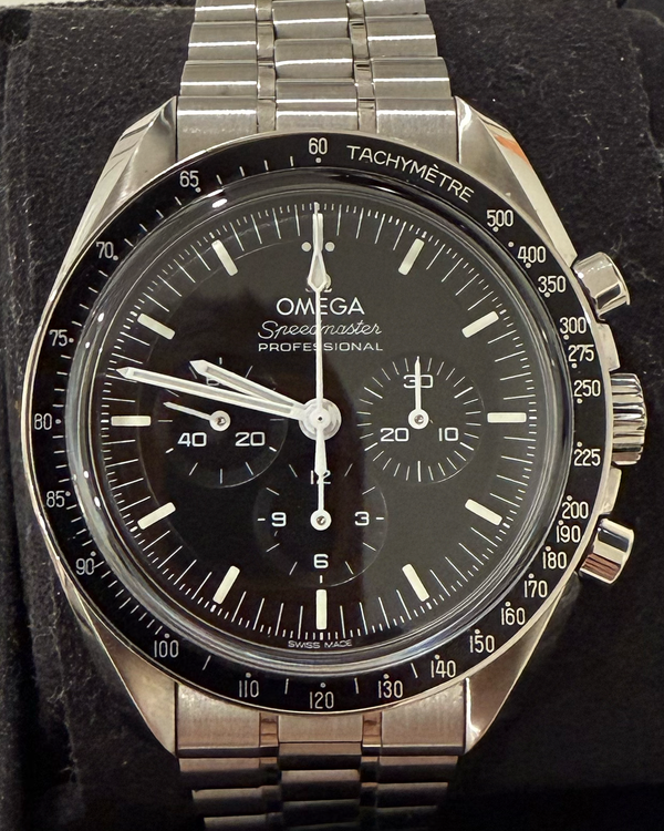 2022 Omega Speedmaster Professional Moonwatch 42MM Black Dial Steel Bracelet (310.30.42.50.01.002)