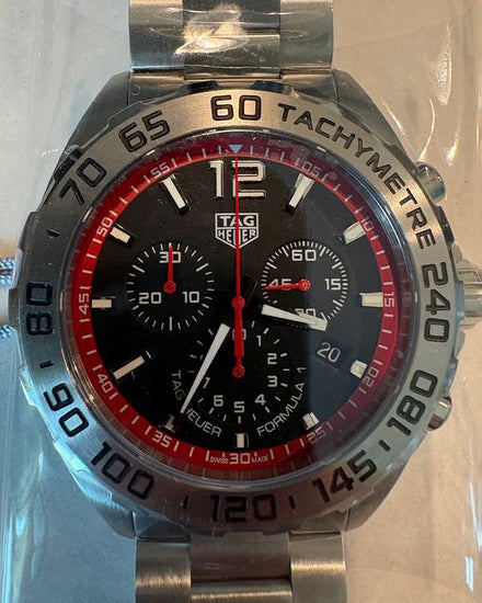 No Reserve - Tag Heuer Formula 1 43MM Quartz Black Dial Steel Bracelet (CAZ101Y.BA0842)