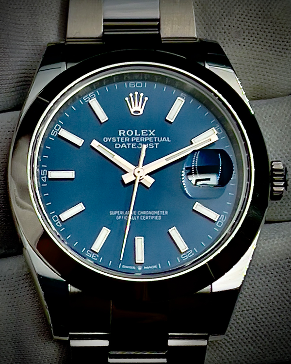 2025 Rolex Datejust 41MM Blue Dial Oyster Bracelet (126300)