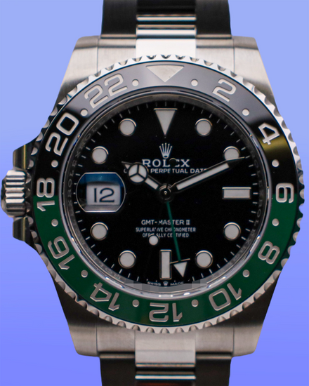 2025 Rolex GMT-Master II "Sprite" 40MM Black Dial Oyster Bracelet (126720VTNR)