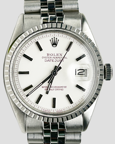 1978 (5 Mill. Serial) Rolex Datejust 36MM Aftermarket White "Rare Pink Patina" Dial Jubilee Bracelet (1601)