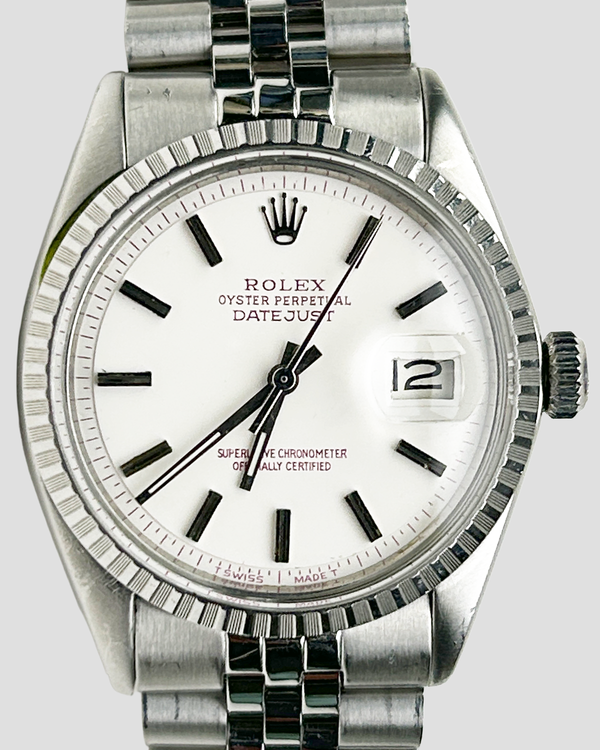 1978 (5.0 Mill. Serial) Rolex Datejust 36MM Aftermarket White "Rare Pink Patina" Dial Jubilee Bracelet (1601)