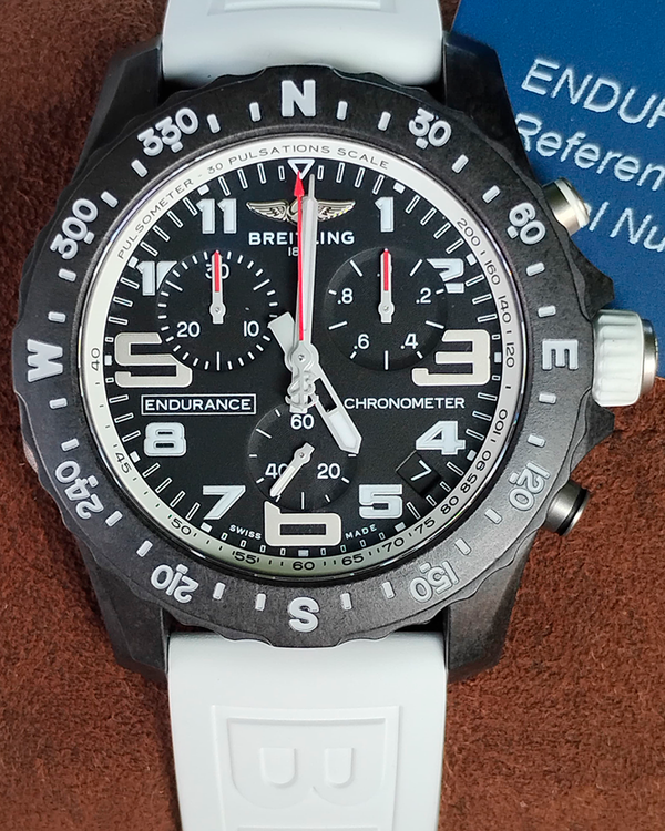 2020 Breitling Endurance Pro 44MM Quartz Black Dial Rubber Strap (X82310A71B1S1)