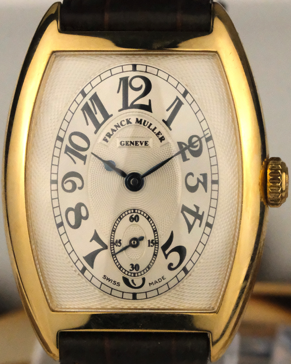 Franck Muller Casablanca 38MM Silver Dial Leather Strap (7502 S6)