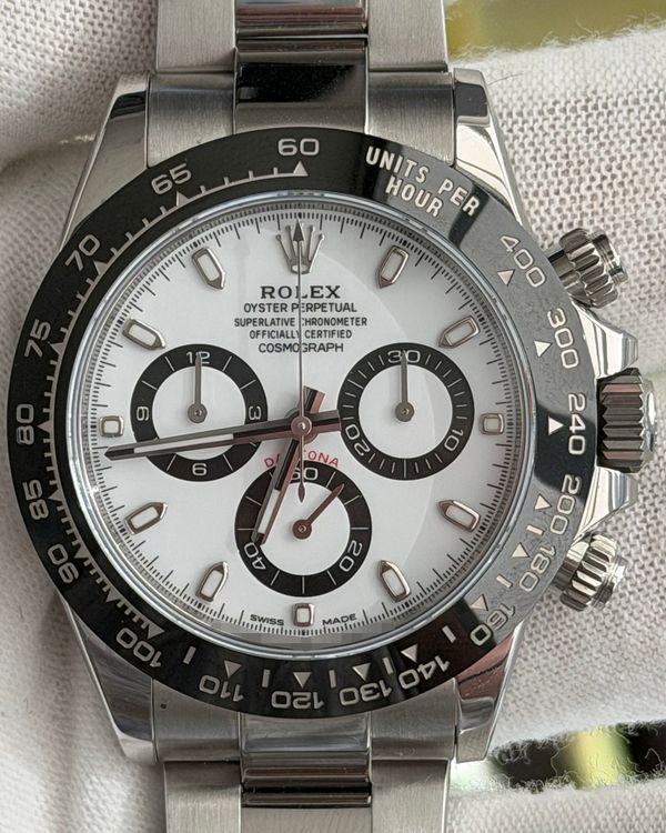 2022 Rolex Cosmograph Daytona "Panda" 40MM White Dial Oyster Bracelet (116500LN)