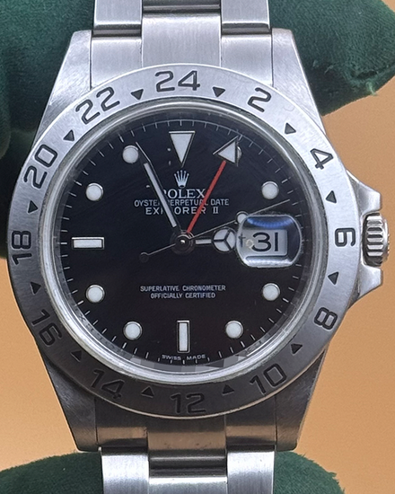 2007 Rolex Explorer II 40MM Black Dial Oyster Bracelet (16570)