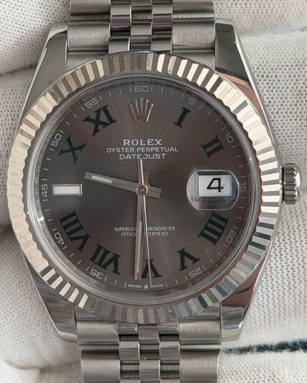 2025 Rolex Datejust "Wimbledon" 41MM Slate Dial Jubilee Bracelet (126334)
