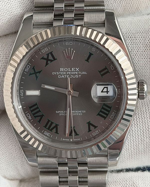 2025 Rolex Datejust "Wimbledon" 41MM Slate Dial Jubilee Bracelet (126334)