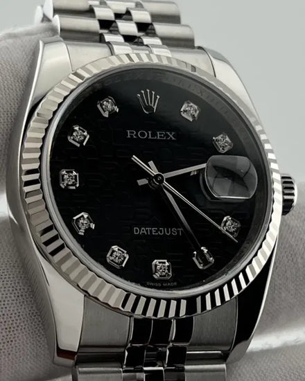 2009 Rolex Datejust 36MM Black "Jubilee" Dial Jubilee Bracelet (116234)