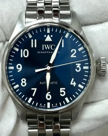 2021 IWC Schaffhausen Pilot 43MM Blue Dial Steel Bracelet (IW329304)