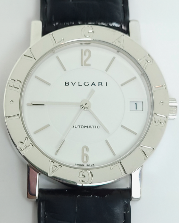 Bvlgari Bvlgari 33MM White Dial Aftermarket Leather Strap (BBW33GL)